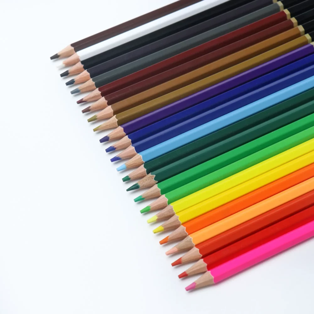custom Hexagonal colored pencils