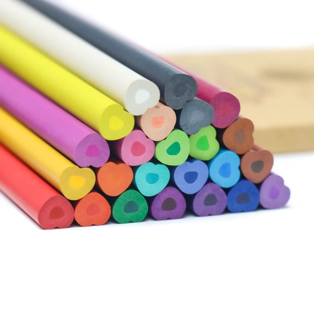 heart shaped colored pencils manufacturer